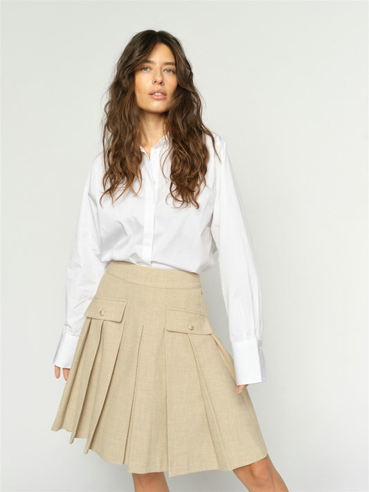 Mos Mosh Runi Flared Skirt Twill
