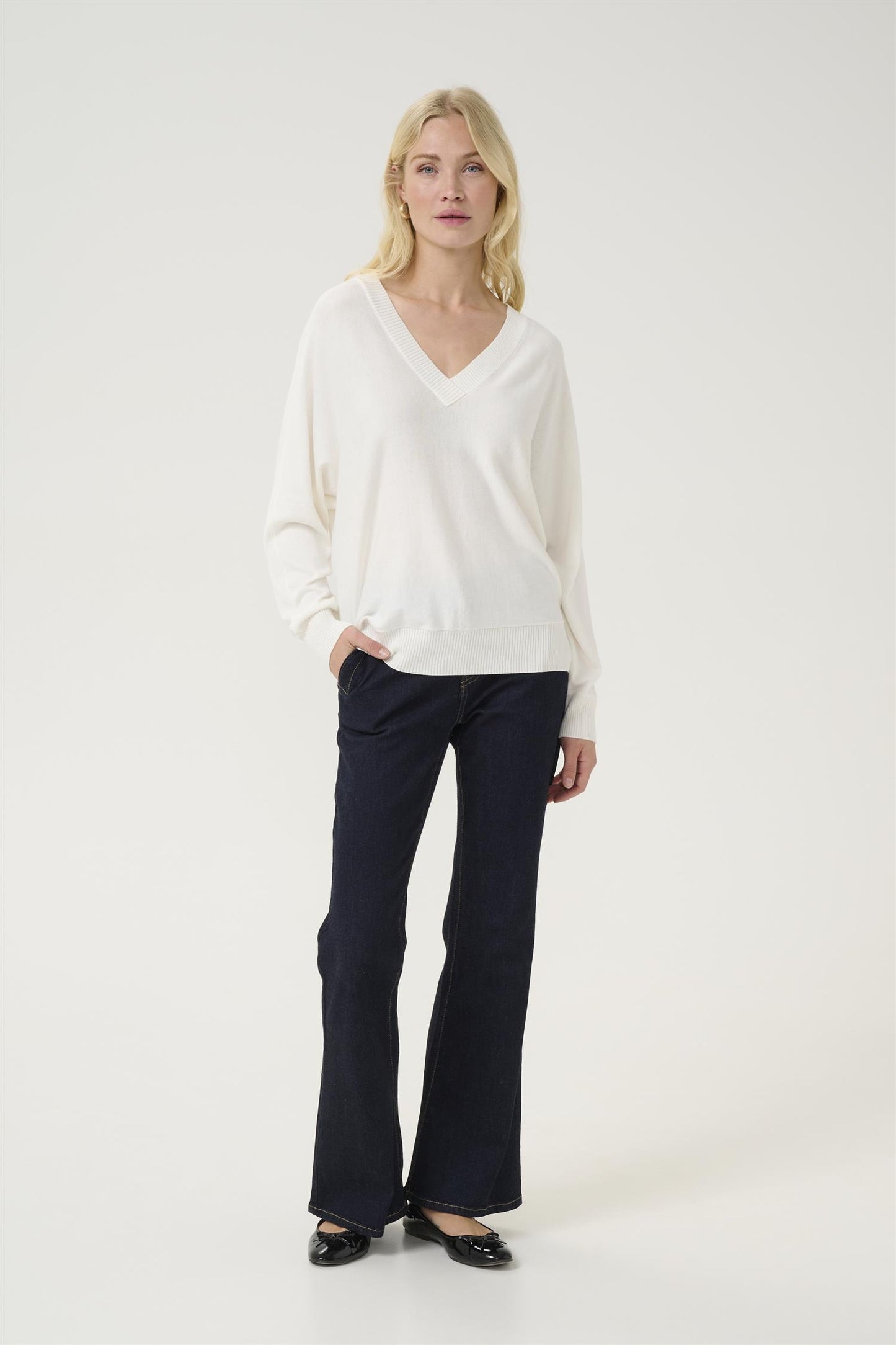 Culture Annemarie V-neck Pullover Spring Gardena