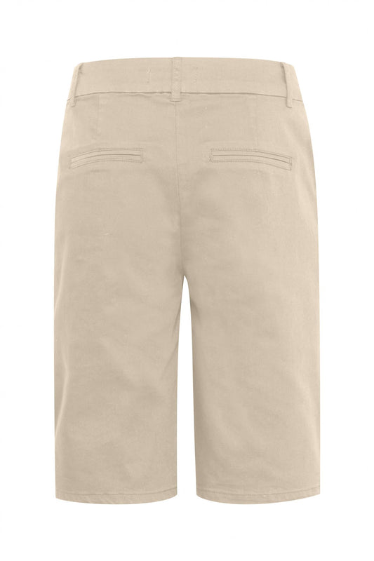 Pulz Clara Shorts White Pepper