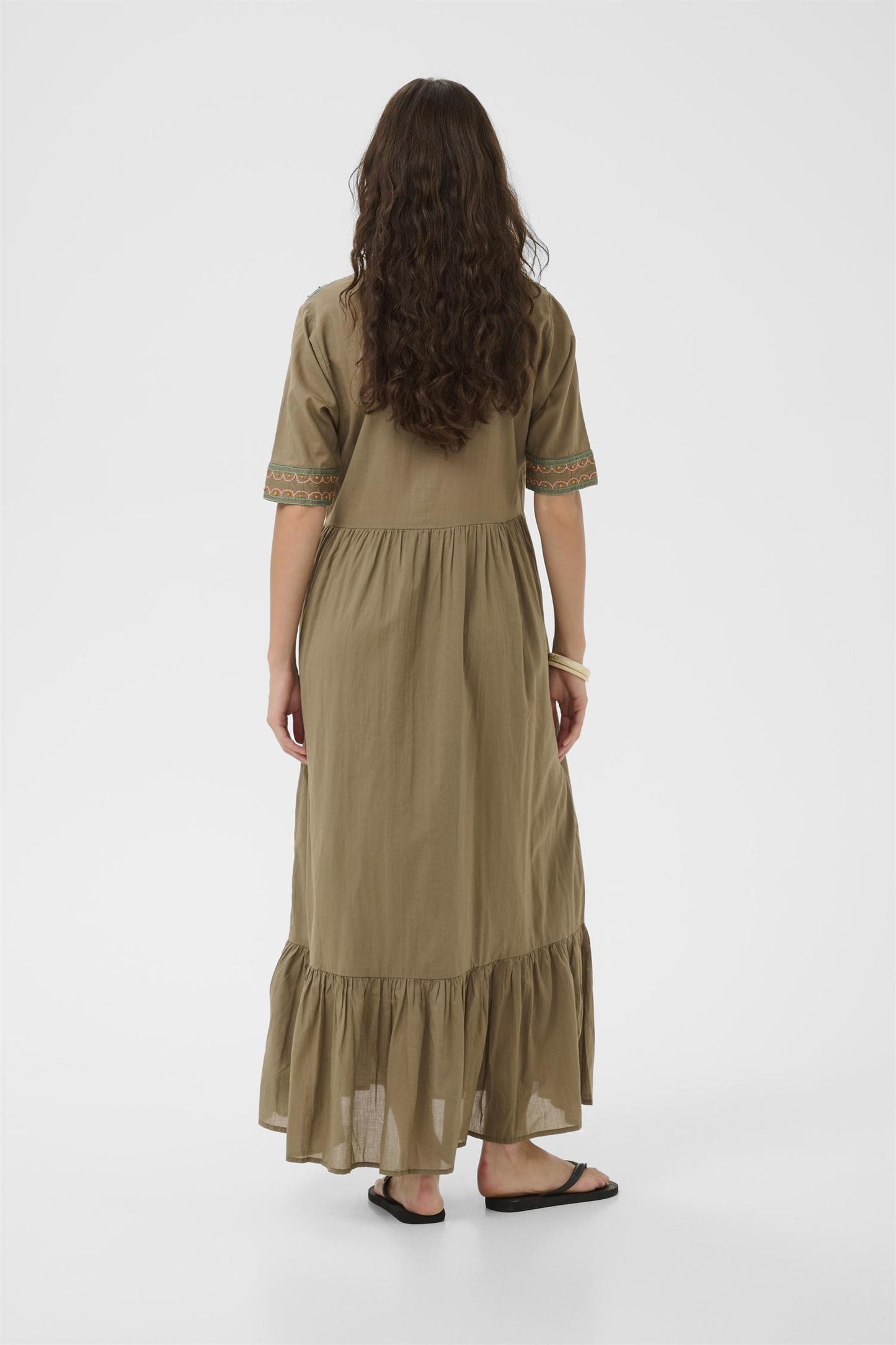 Culture Lucinda Dress Dusky Green