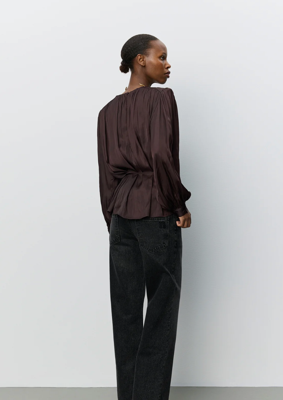 Sofie Schnoor Marthea Ballon Sleeve Blouse Burgunder