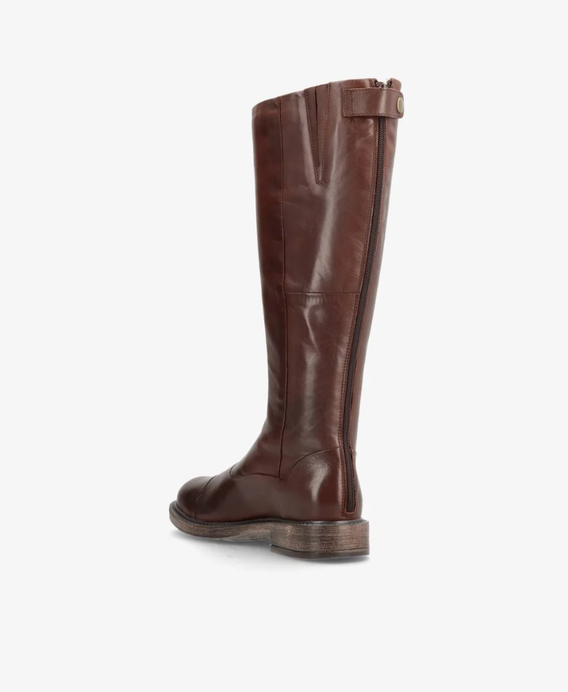 Shoedesign Copenhagen Dahlia Long Ebony Leather