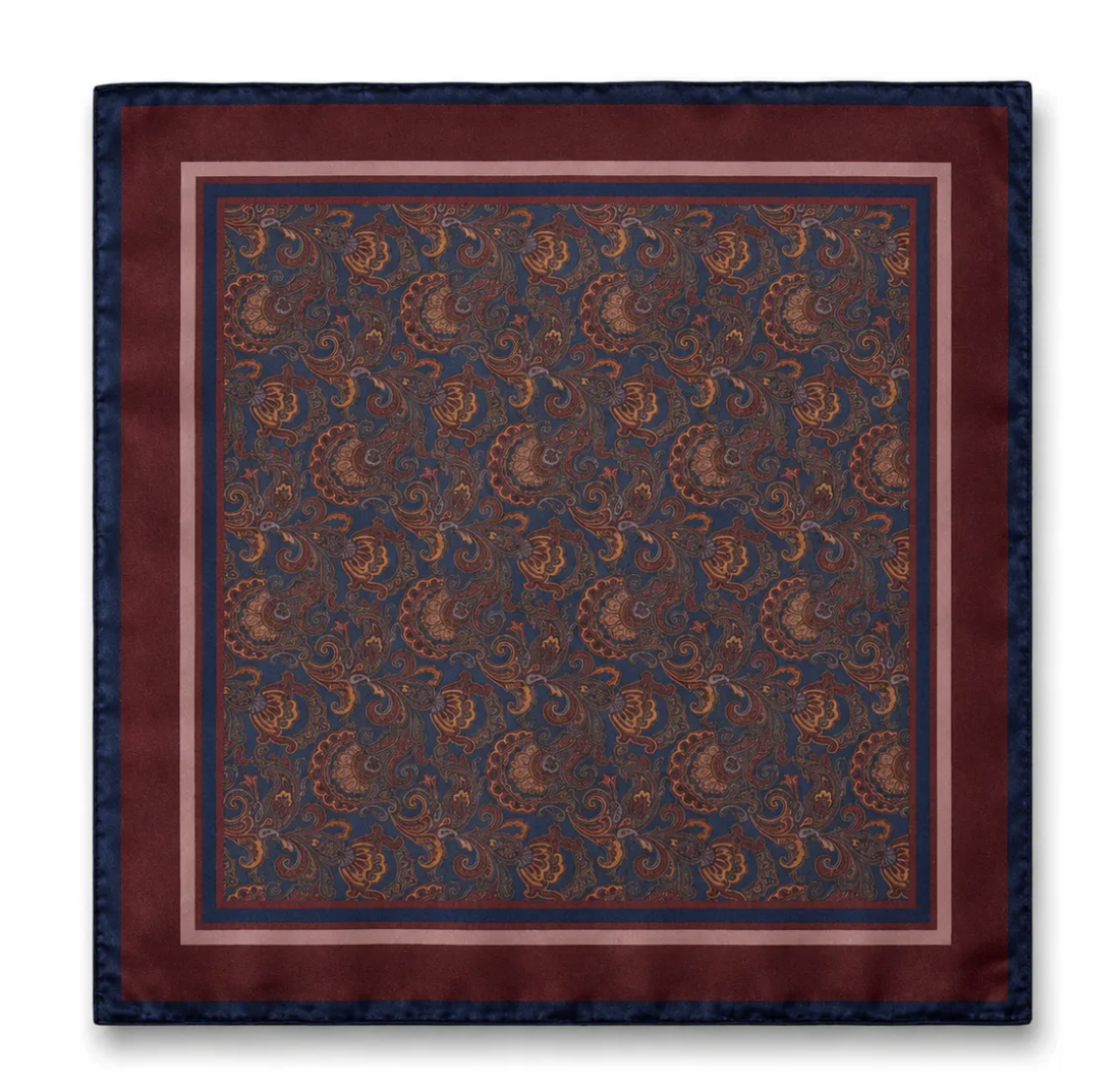 Amuse by Veslemøy Eloise Skjerf Navy Paisley