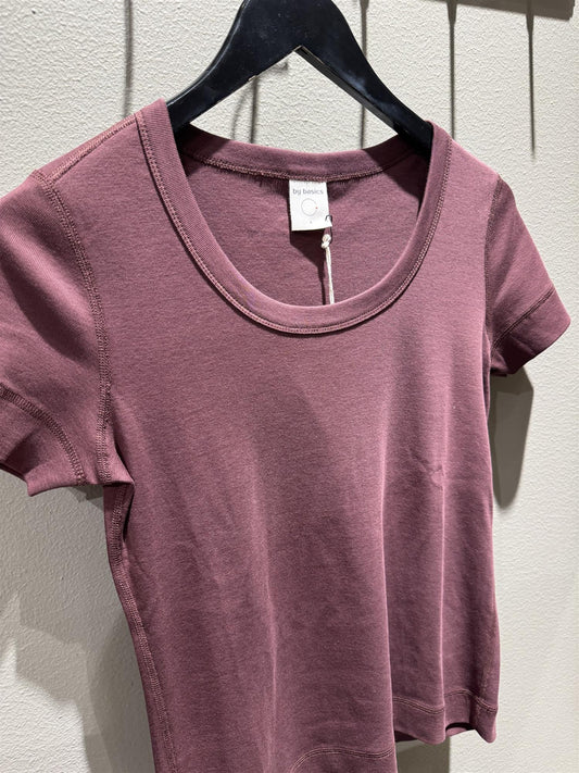 By Basics T-Shirt O-Neck Burgundy