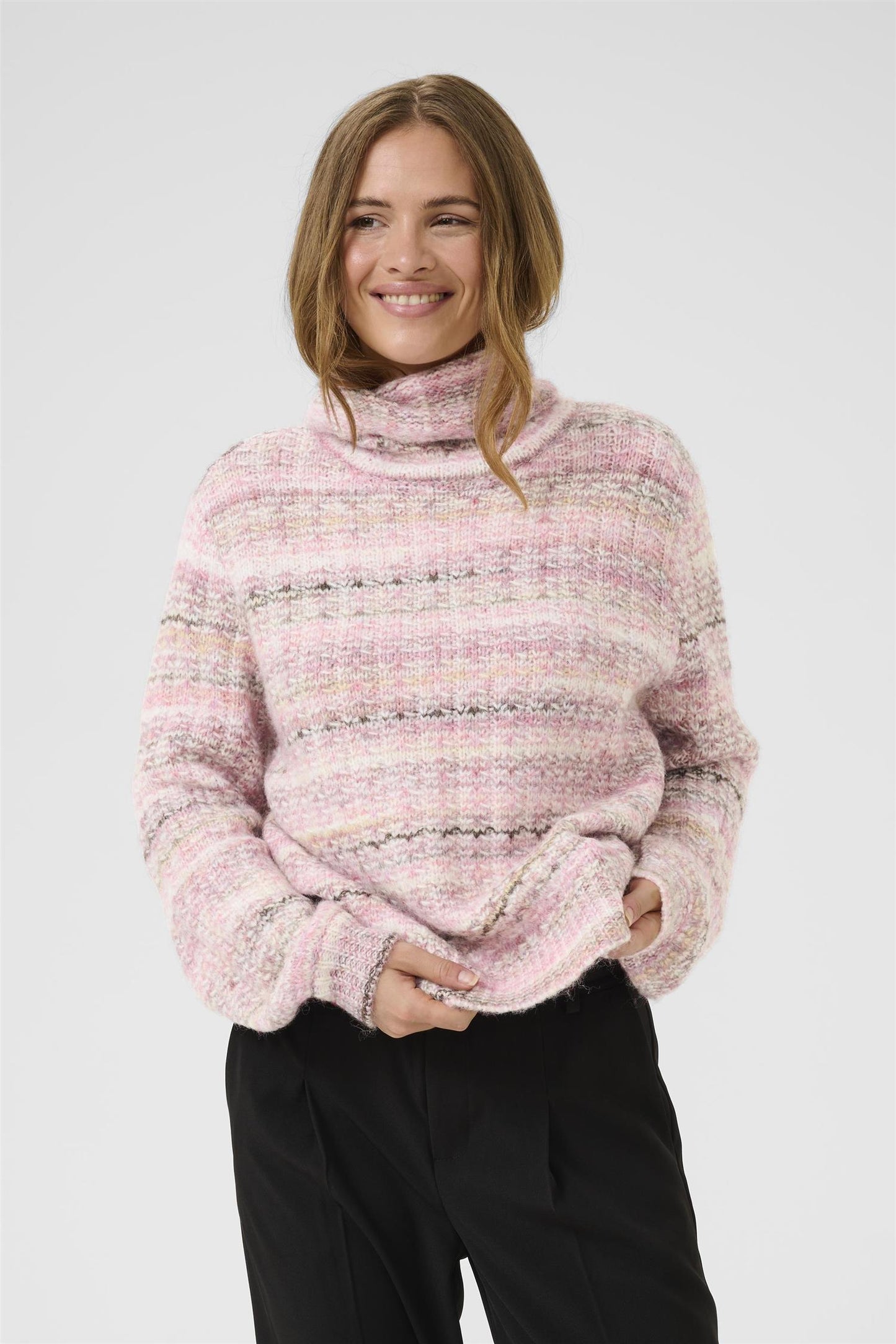 Culture Marble Rollneck Pink Mix