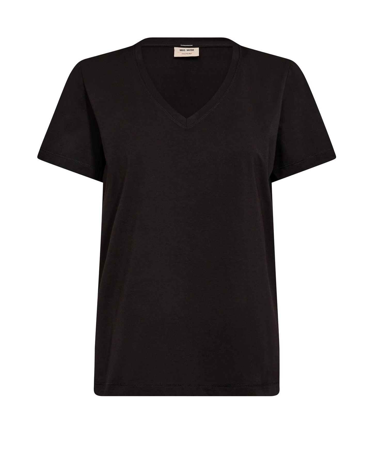 Mos Mosh Dala V-SS Basic Tee Black