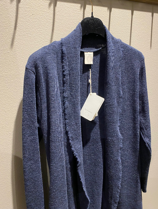 By Basics 8003 Cardigan Long Midnight Blue Melange