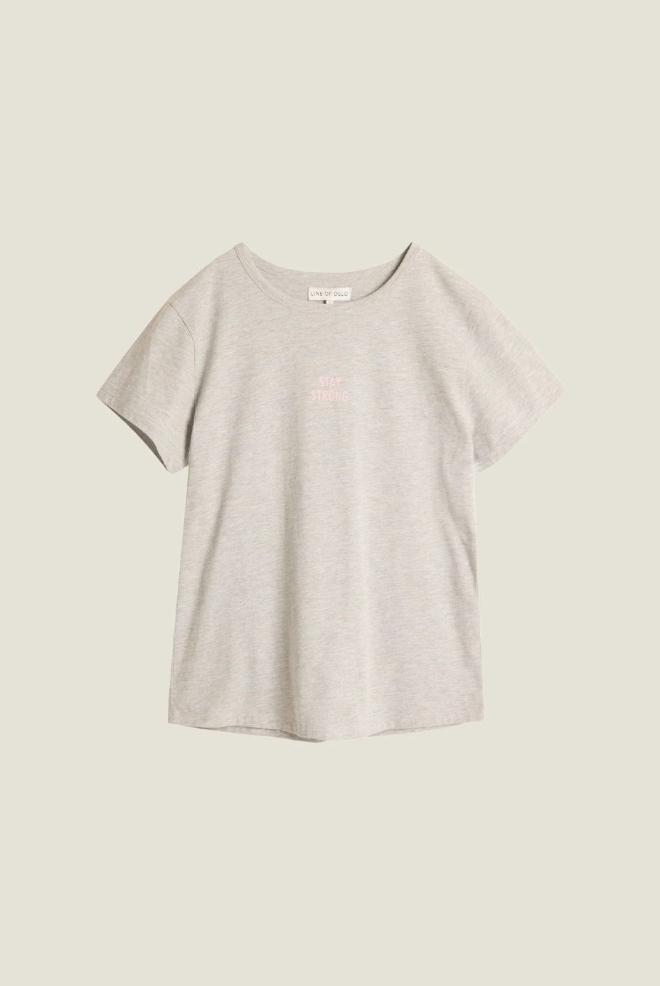 Line of Oslo Hope T-shirt Grey Melange