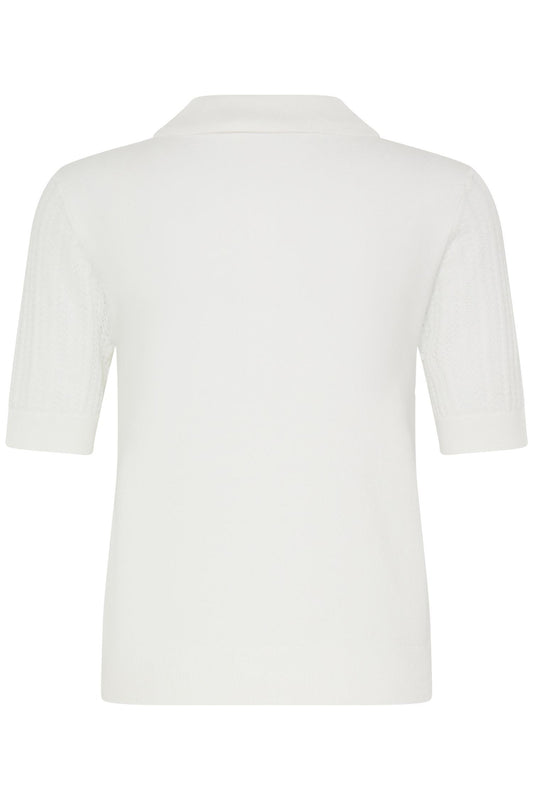 Pulz Sara Knit SS Cloud Dancer