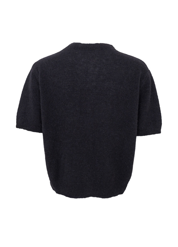 Black Colour Dell SS Cardigan Black