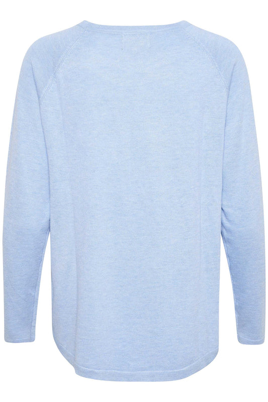 Culture AnneMarie Solid Jumper Cashmere Blue