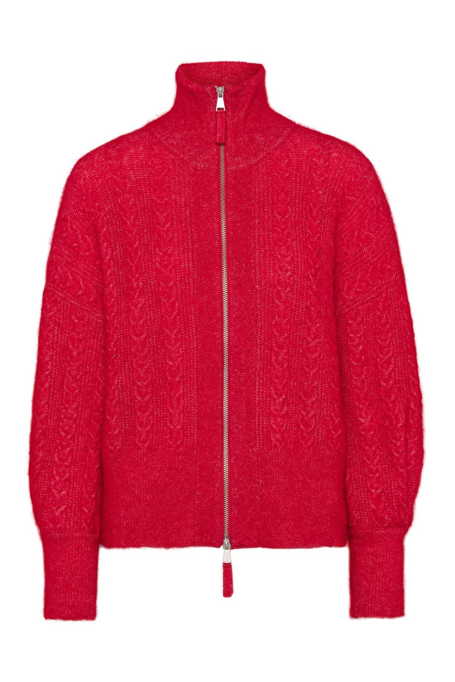 Rah Oslo Alexis Cardigan Braided Rasberry