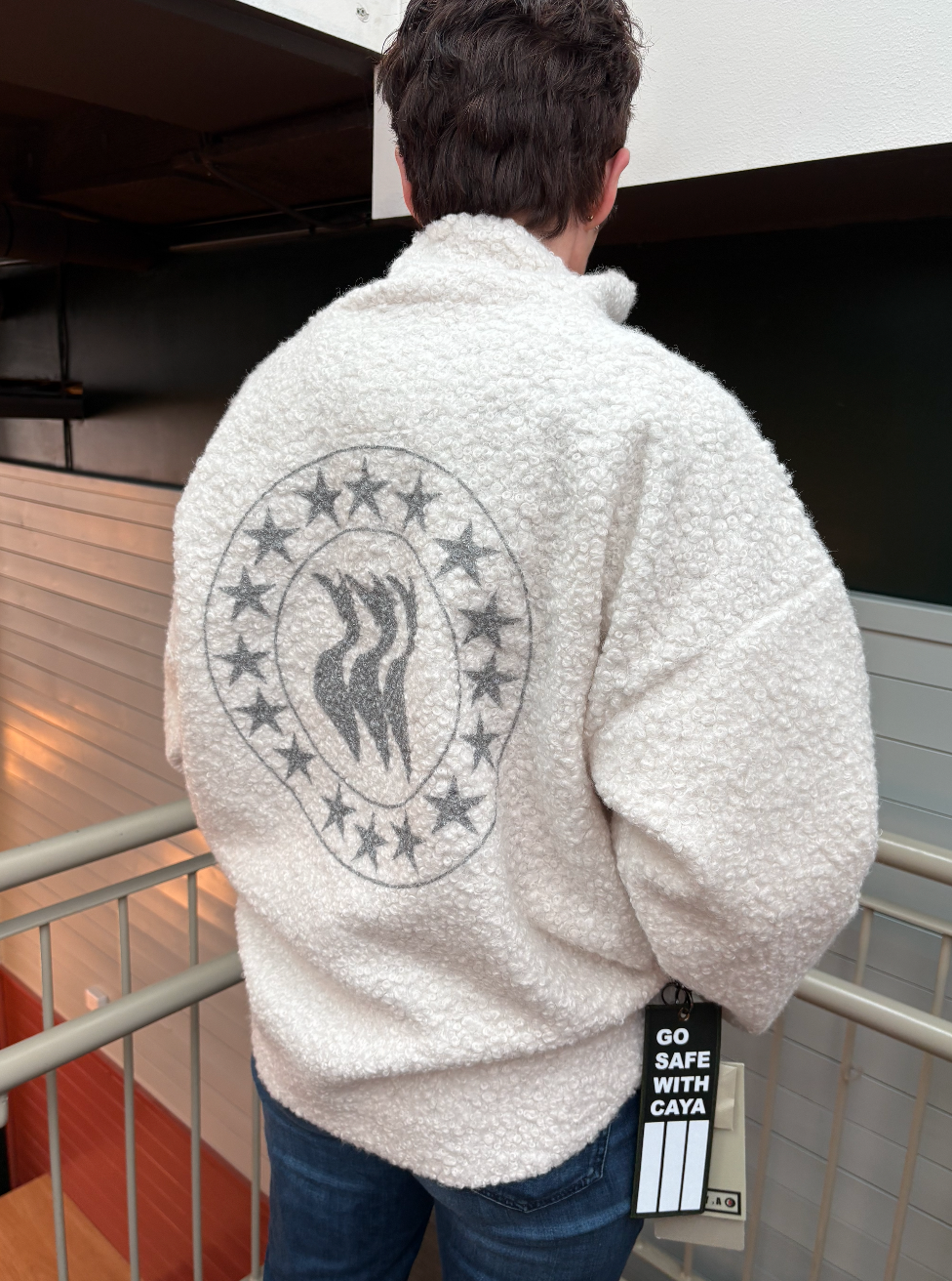 C.A.Y.A Nini Half Zip White