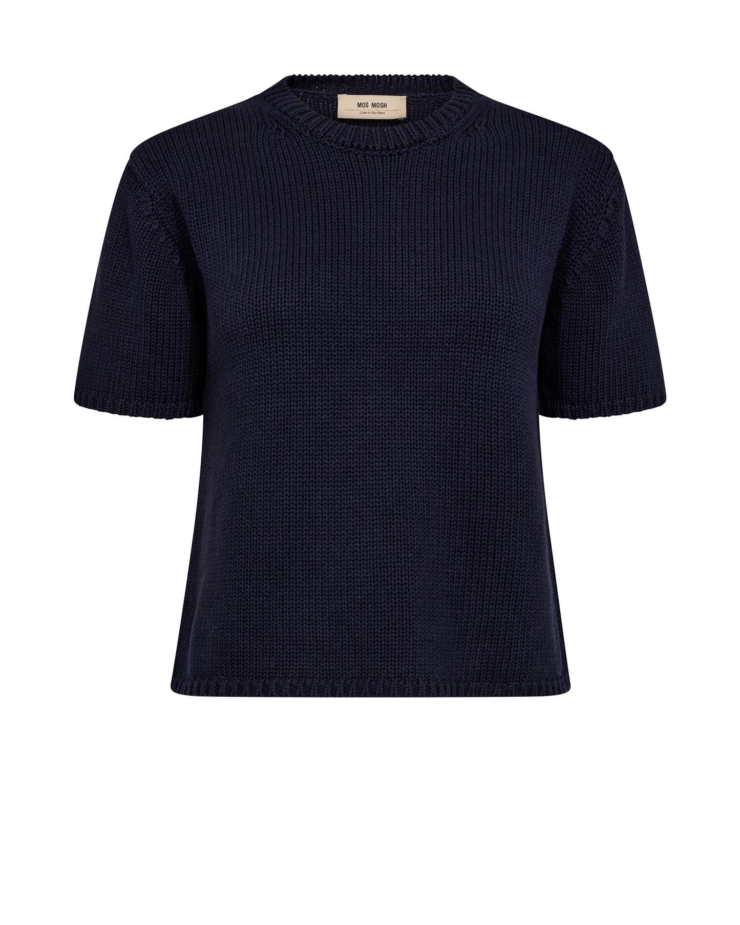 Mos Mosh Arin SS Cotton Knit Maritim Blue