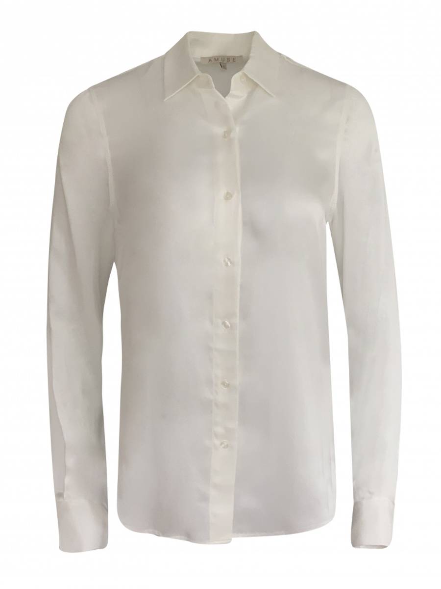 Amuse by Veslemøy Silkebluse Classic Offwhite