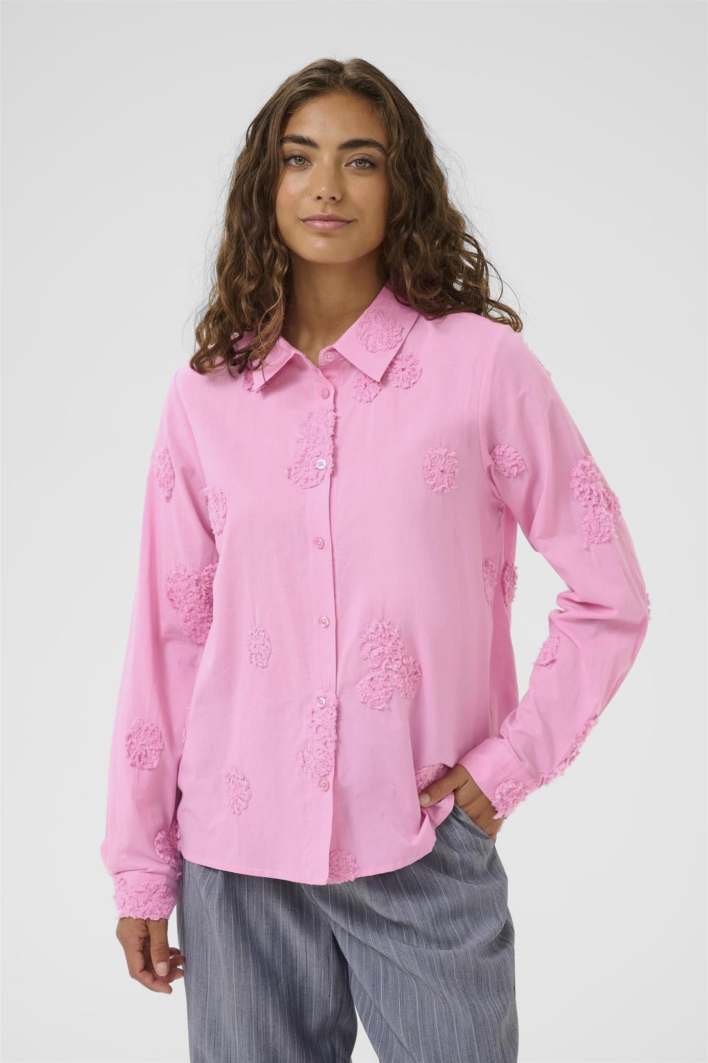 Culture Clover Shirt Spring Fuchsia Pink