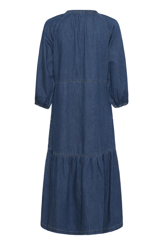 Culture Lava Arpa Long Dress Dark Blue