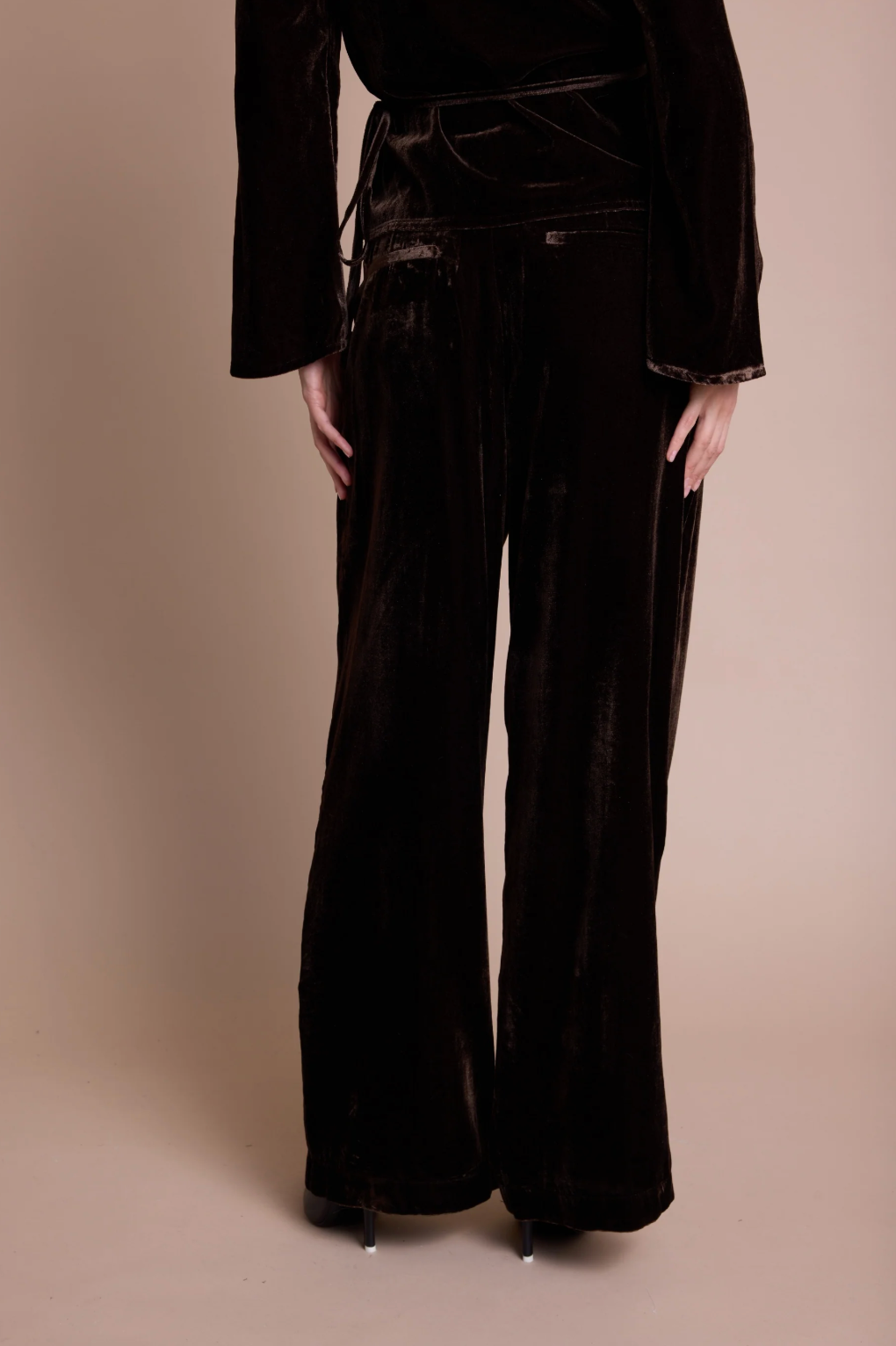 Line of Oslo Ursula Trouser Velvet Brown