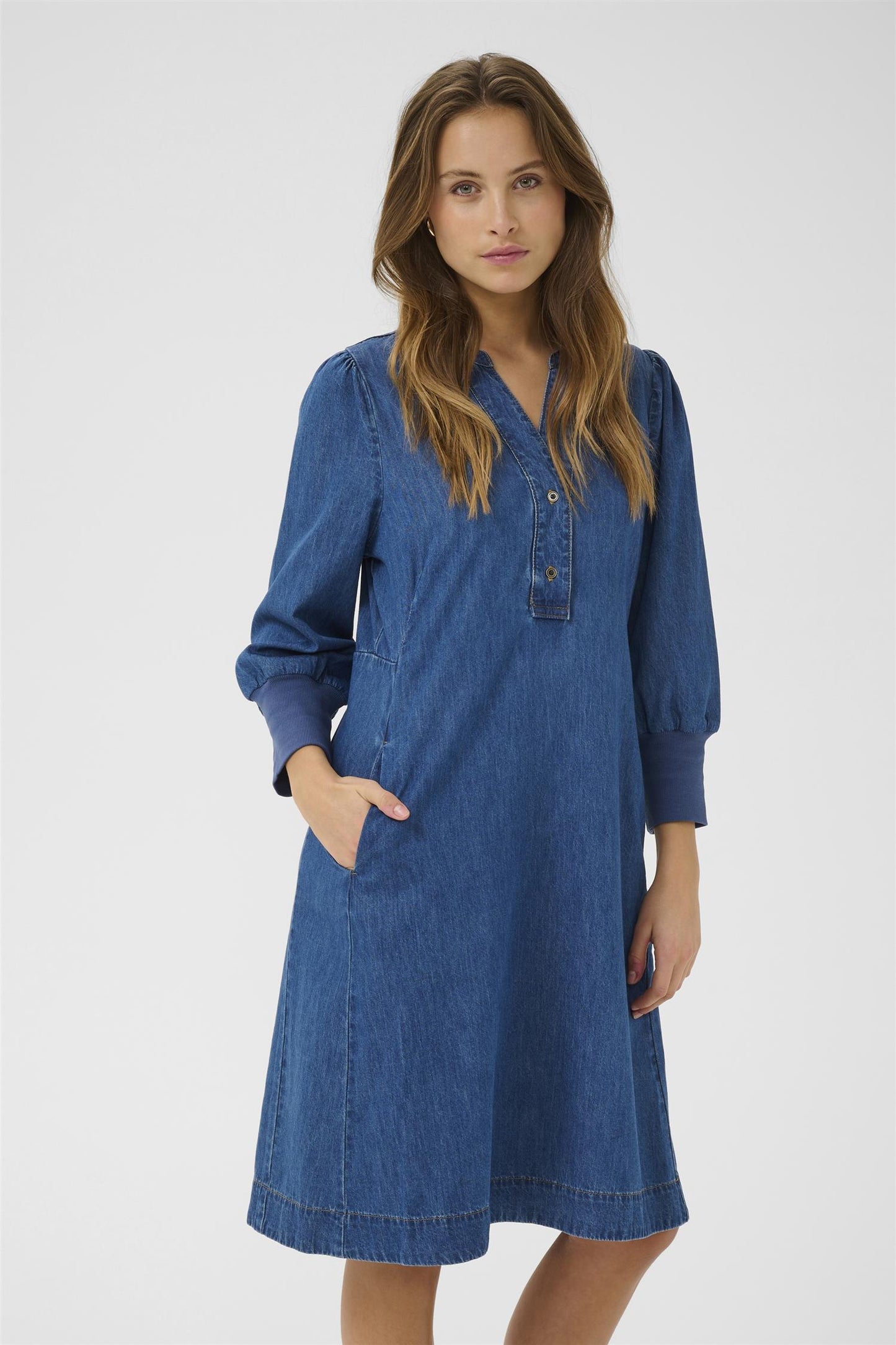 Culture Arpa Short Dress Dark Blue Wash
