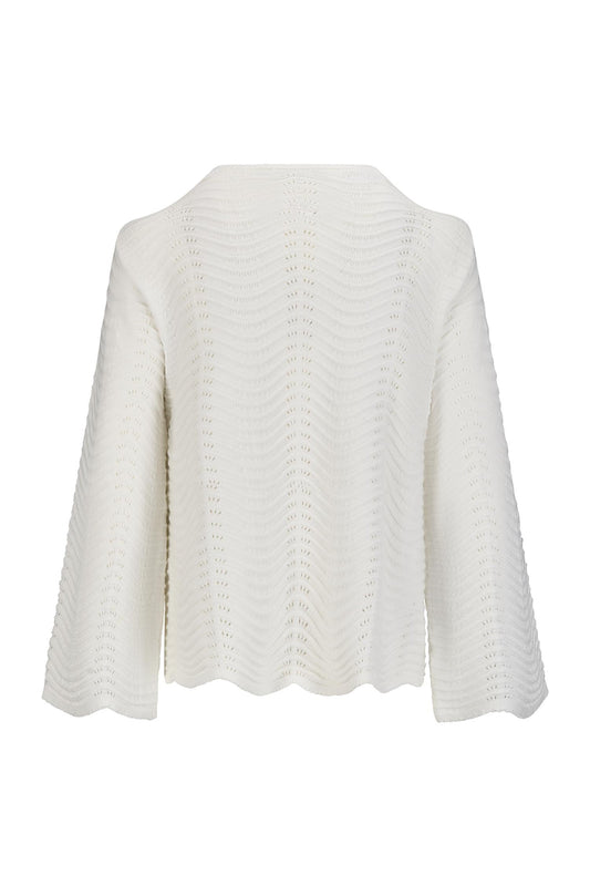 Katrin Uri The Wave Riviera Pullover White
