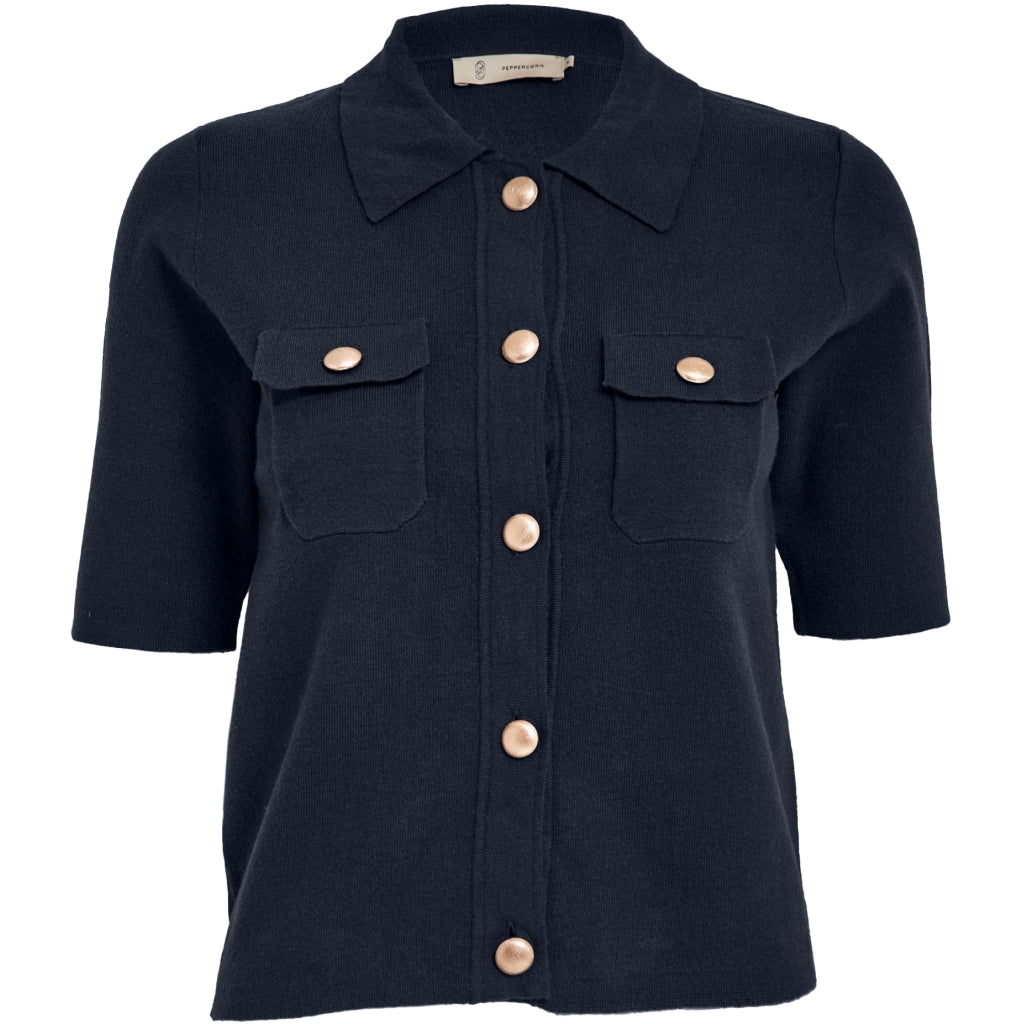Peppercorn Kaylee Half Sleeve Cardigan Black Iris