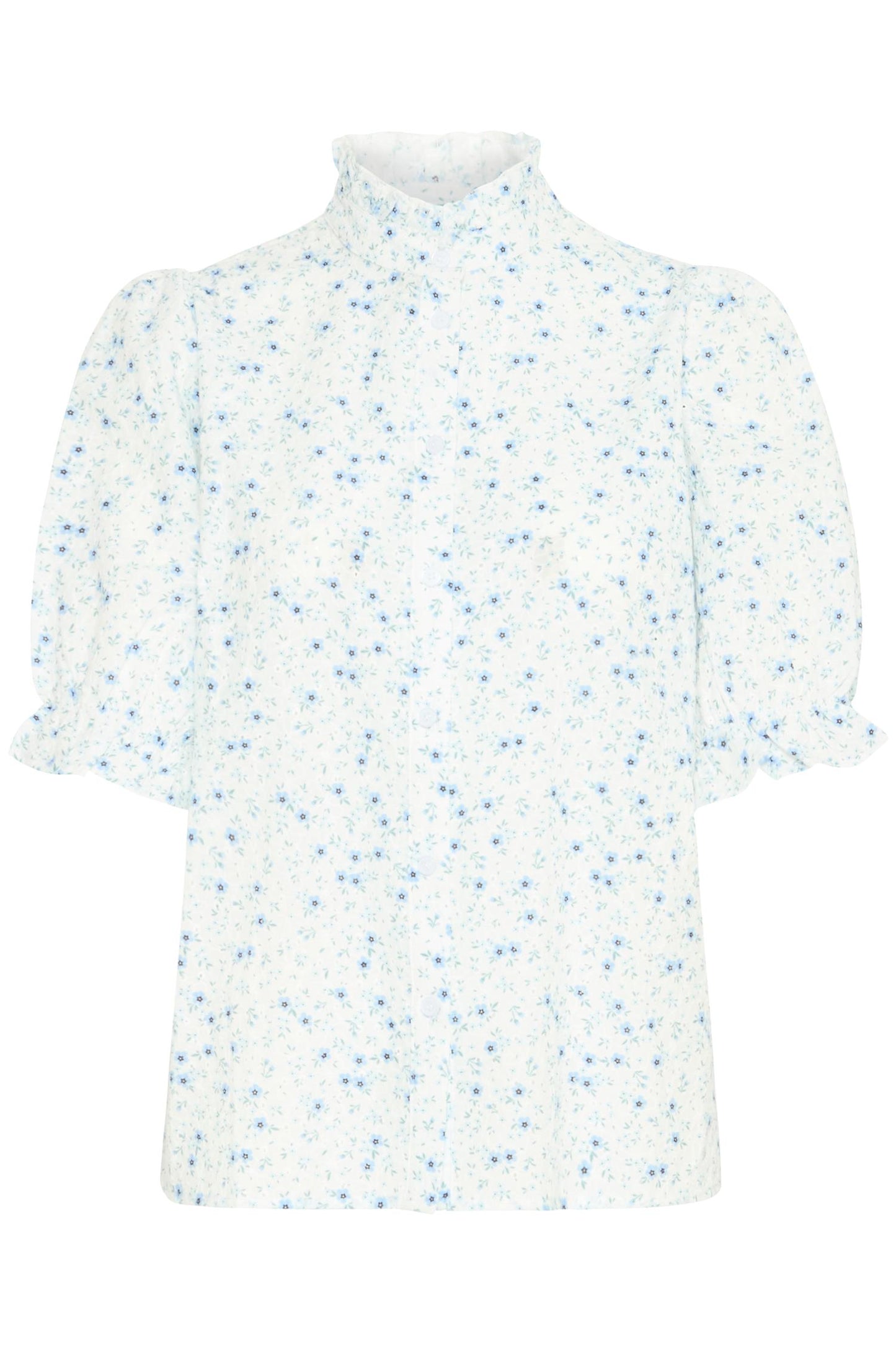Pulz Willa Shirt Cloud Dancer Flower