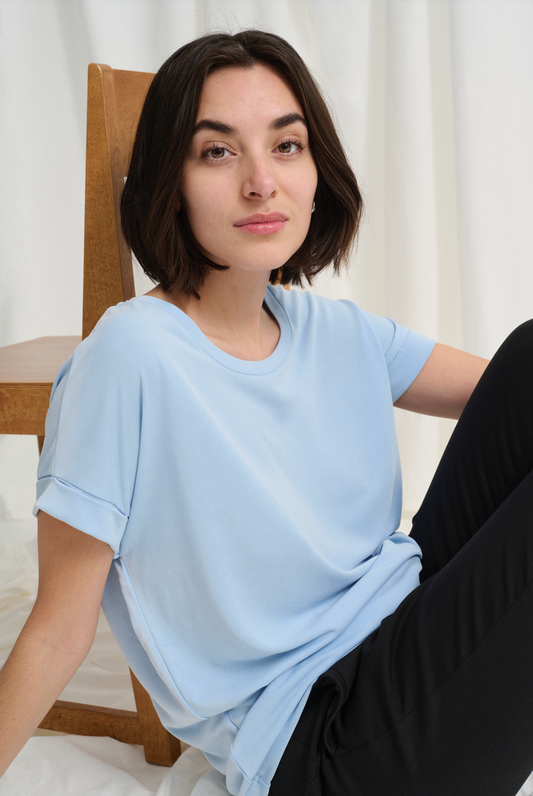 Culture Kajsa Tshirt Cashmere Blue