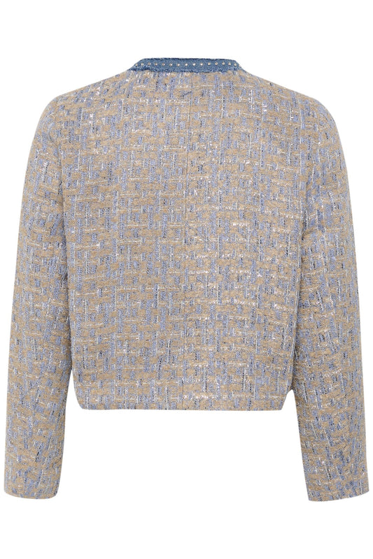 Culture Pana Jacket Blue/Brown Check