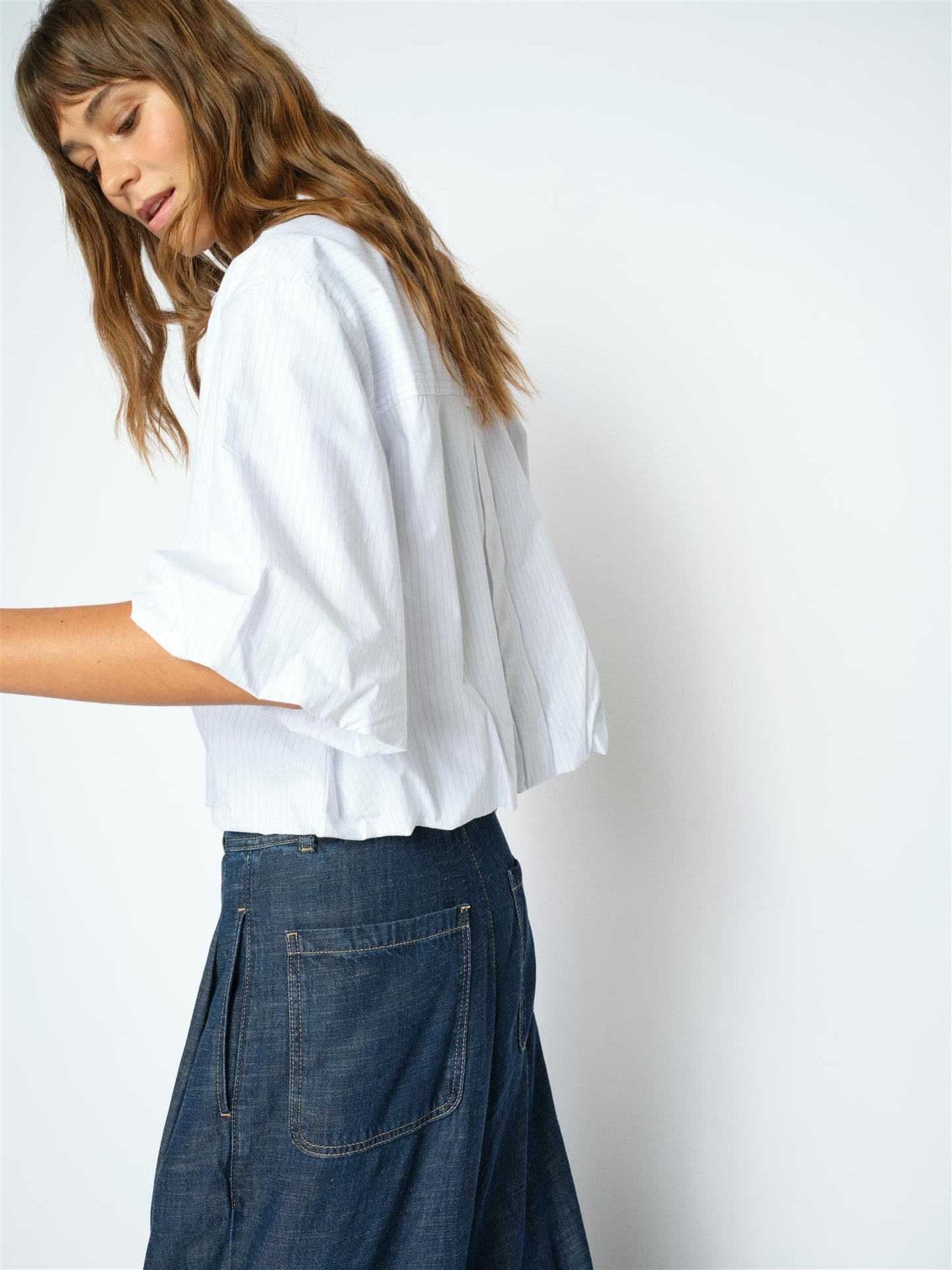 Mos Mosh Maxime Nylah Shirt Bright White