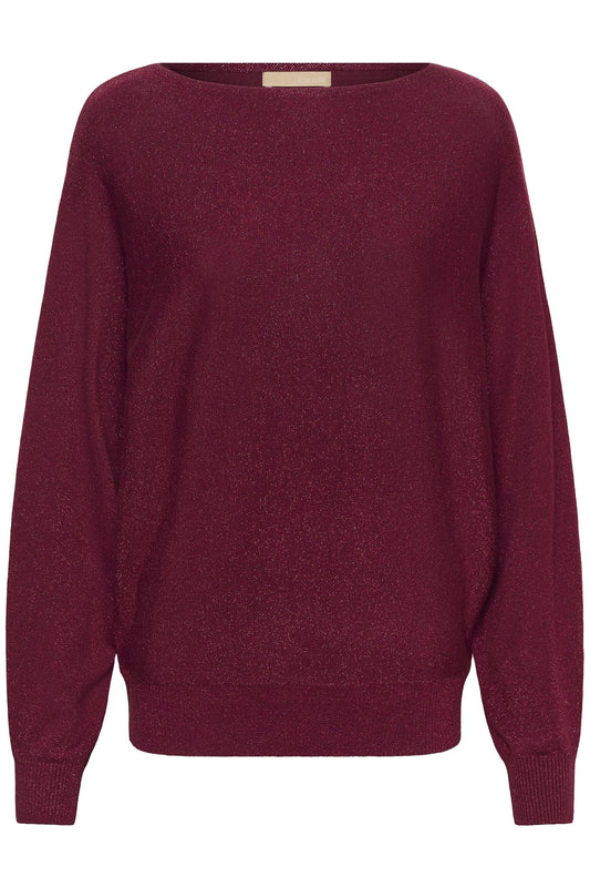 Culture Fay Batwing Jumper Zinfandel