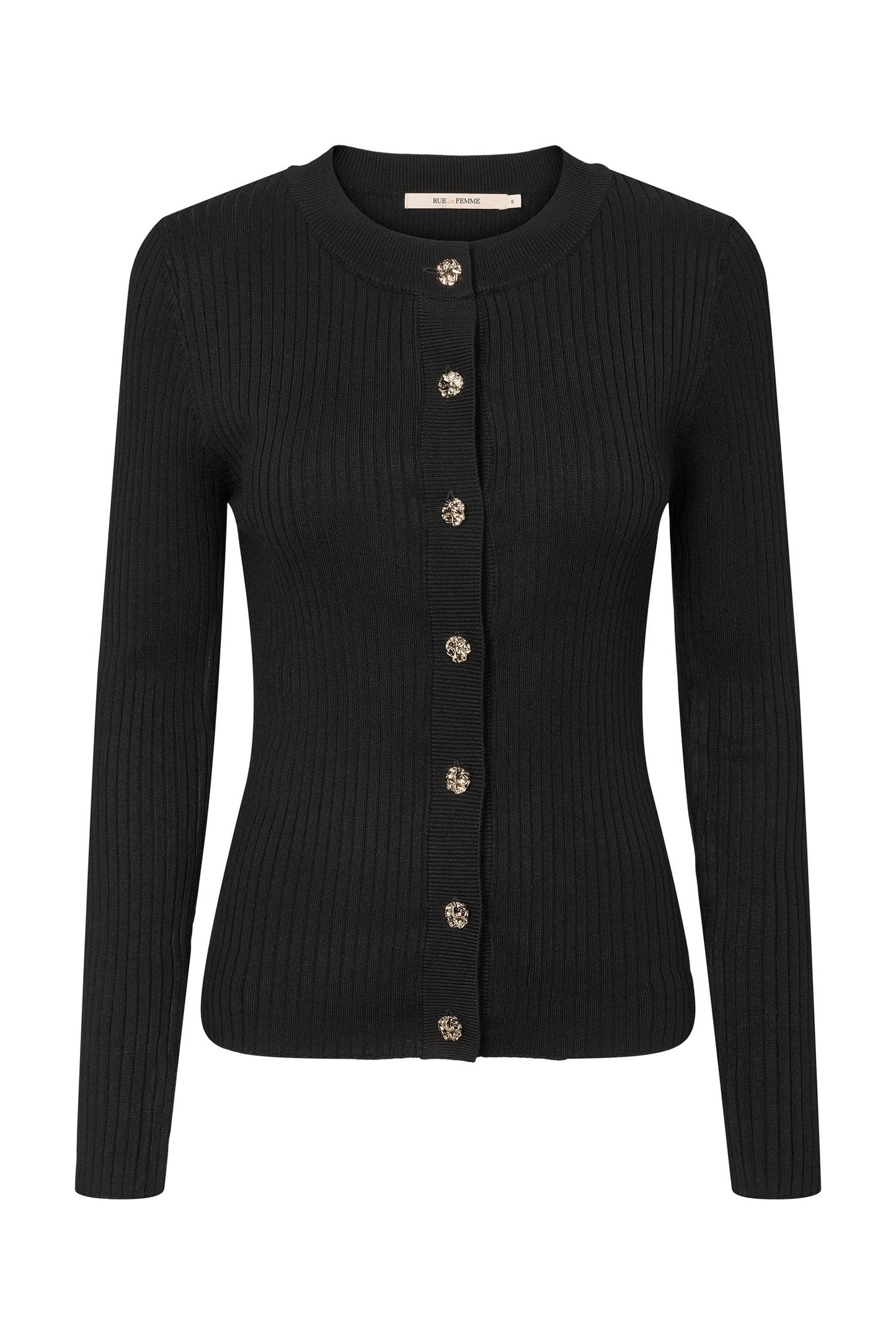 Rue de Femme Lope Knit Cardigan Black