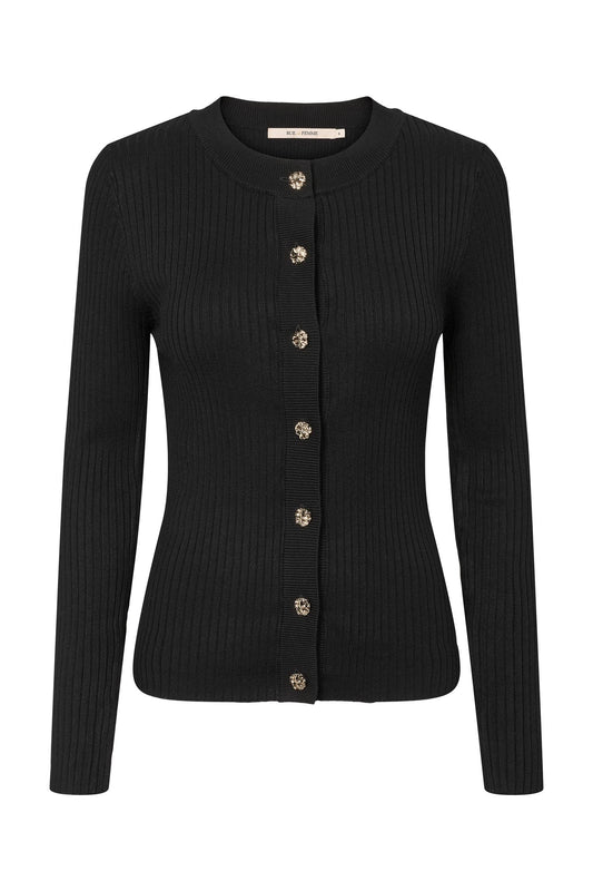 Rue de Femme Lope Knit Cardigan Black