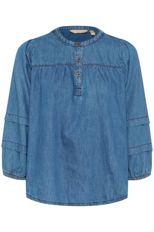 Culture Livie Arpa Blouse Dark Blue Wash