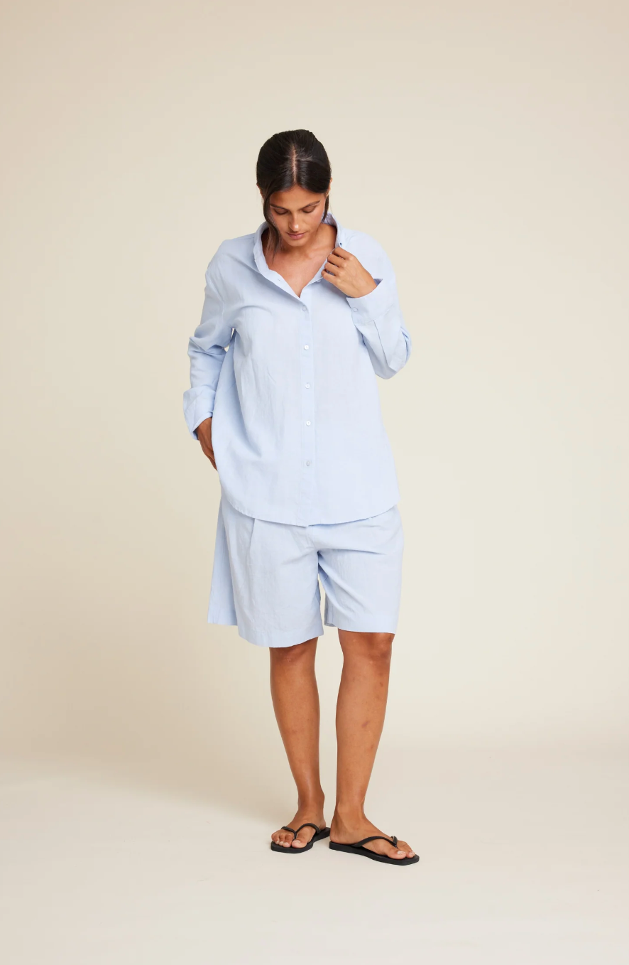 Line of Oslo Basic Shirt Light Blue