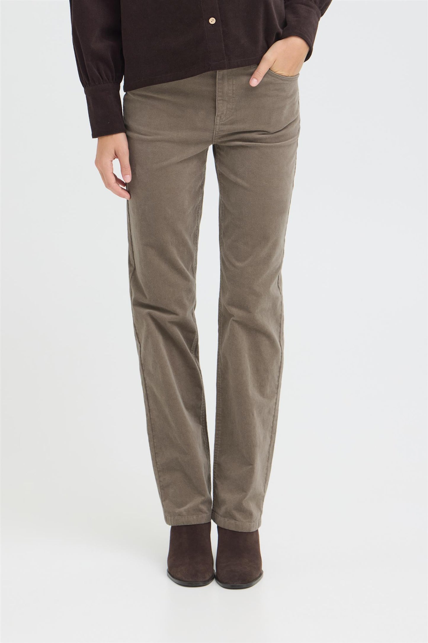 Pulz Sally Pant Straigt Leg Walnut