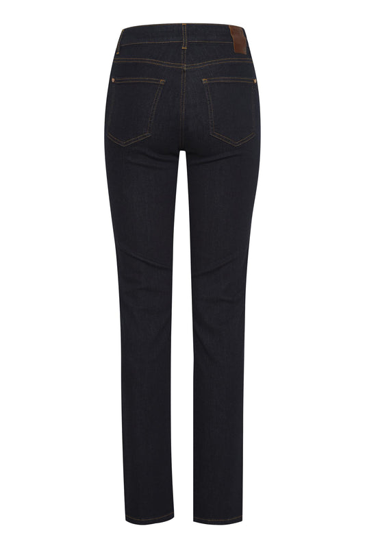 Pulz Emma HW Jeans Medium Straight Un Wash