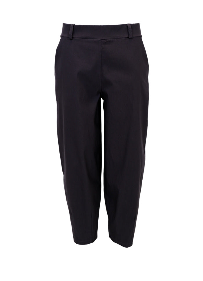 Black Colour Beverly Barrel Pant Black