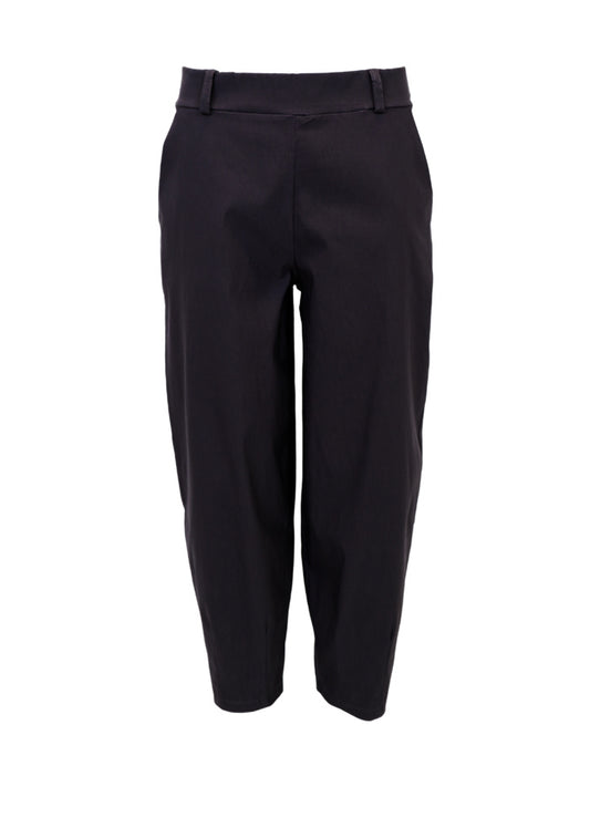 Black Colour Beverly Barrel Pant Black
