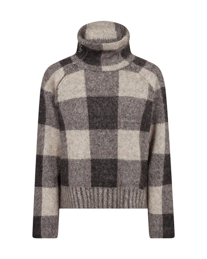 Mos Mosh Maija Check Knit Black