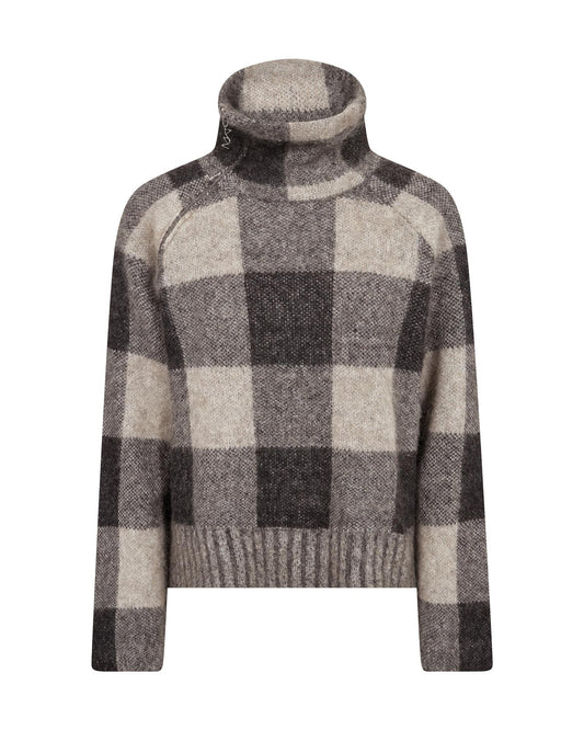 Mos Mosh Maija Check Knit Black
