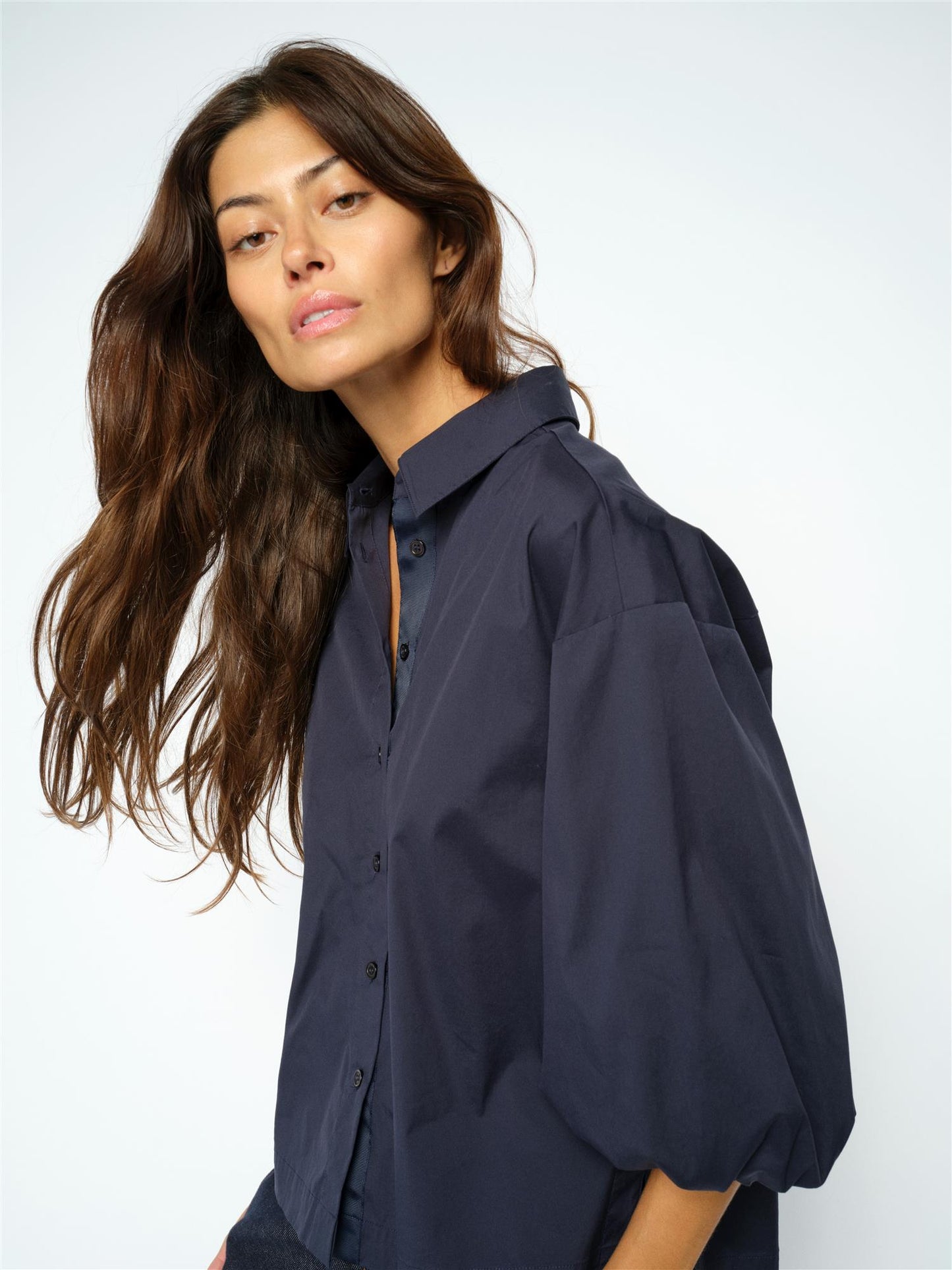 Mos Mosh Vinita 3/4 Shirt Salute Navy