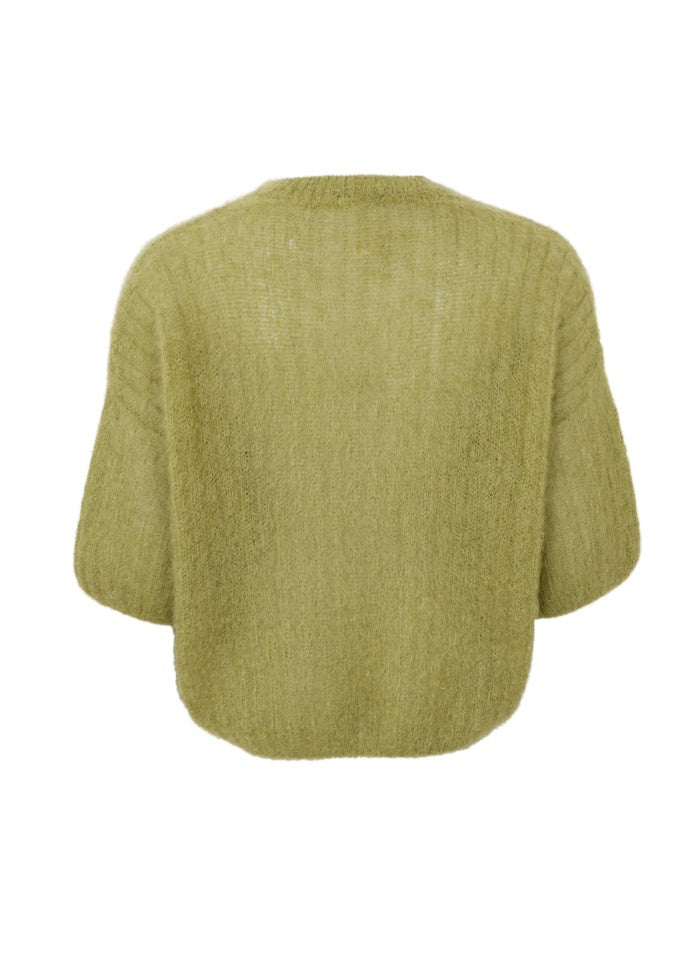 Black Colour Bjoerk Jumper Dk. Lime