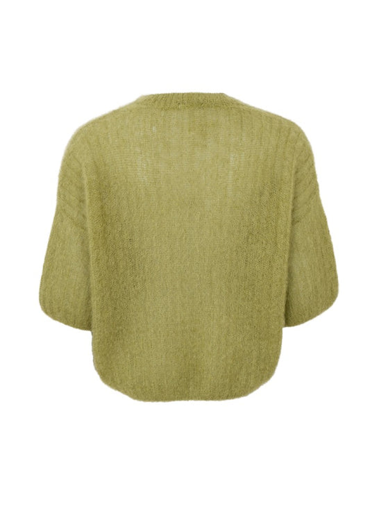 Black Colour Bjoerk Jumper Dk. Lime
