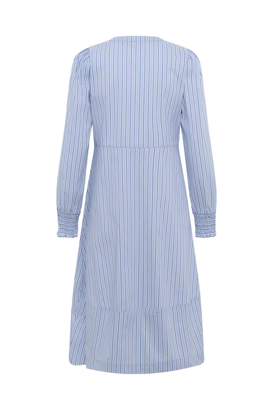 Culture Art Dress Blue Stripe