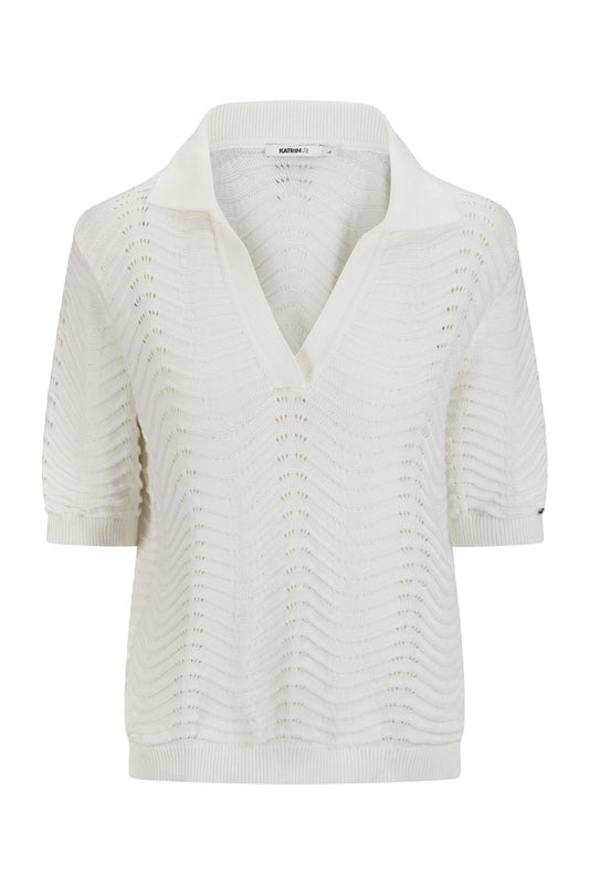 Katrin Uri The Wave Michelle Pullover White