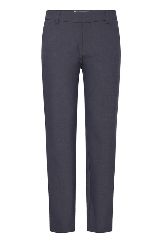 Pulz Bindy Melange HW Pant Ankl Skinny Dark Sapphire