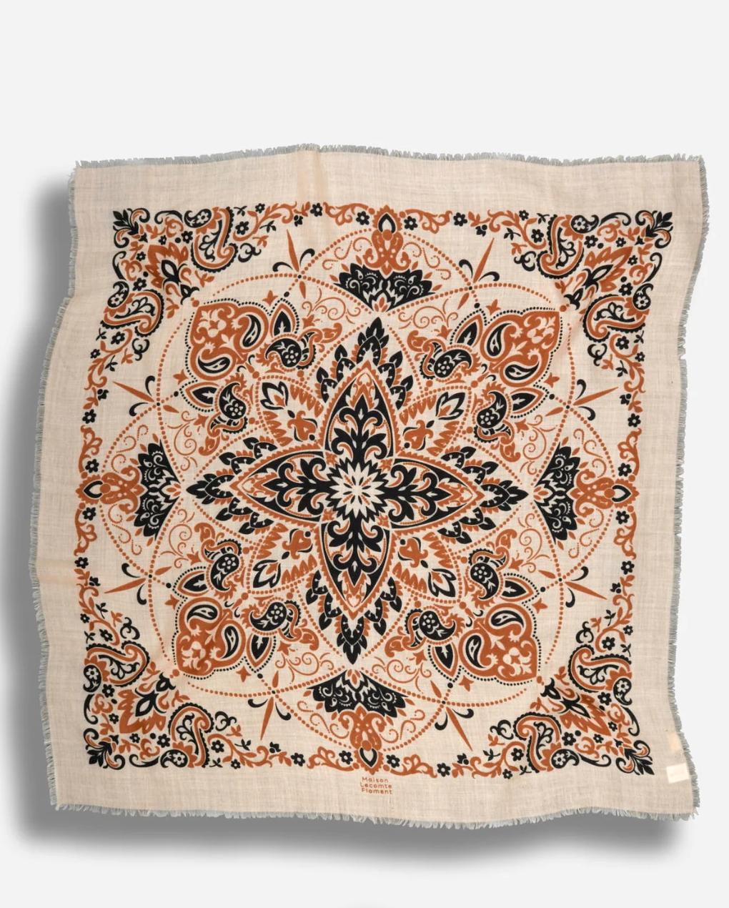 Maison Lecomte Flament Scarf Bandana Lait Camel