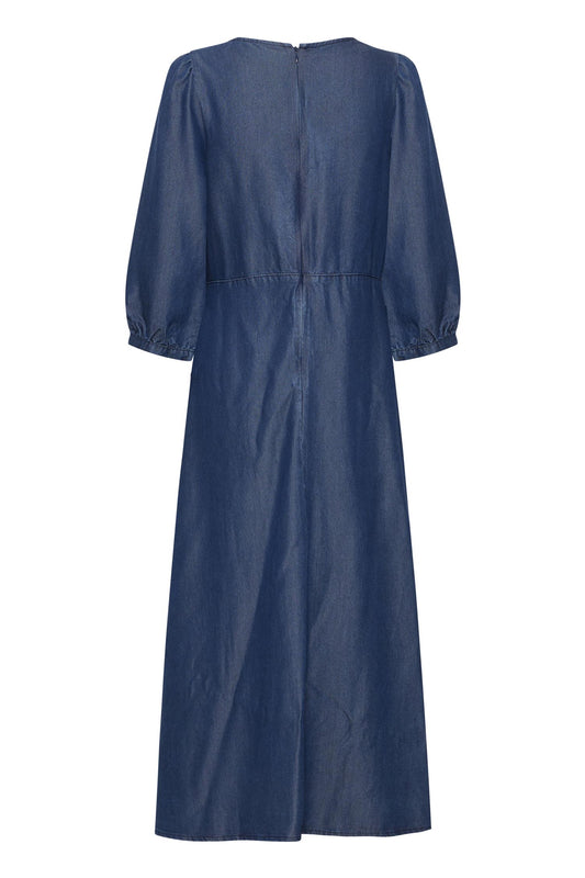 Pulz Sevielle Dress Un-Washed Denim