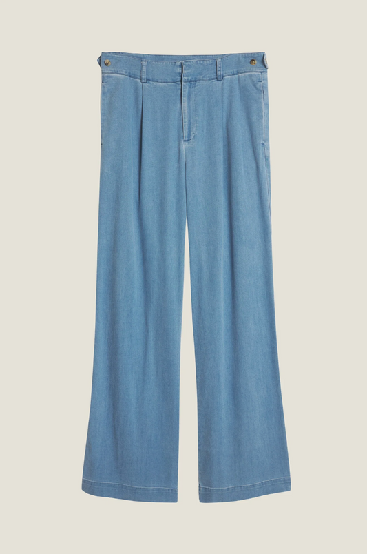 Line of Oslo Moon Tencel Trouser Denim