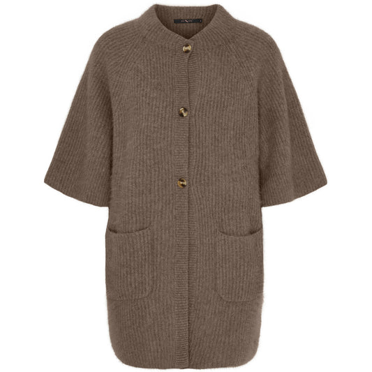 Notyz Karoline Raccoon Cardigan Dark Brown